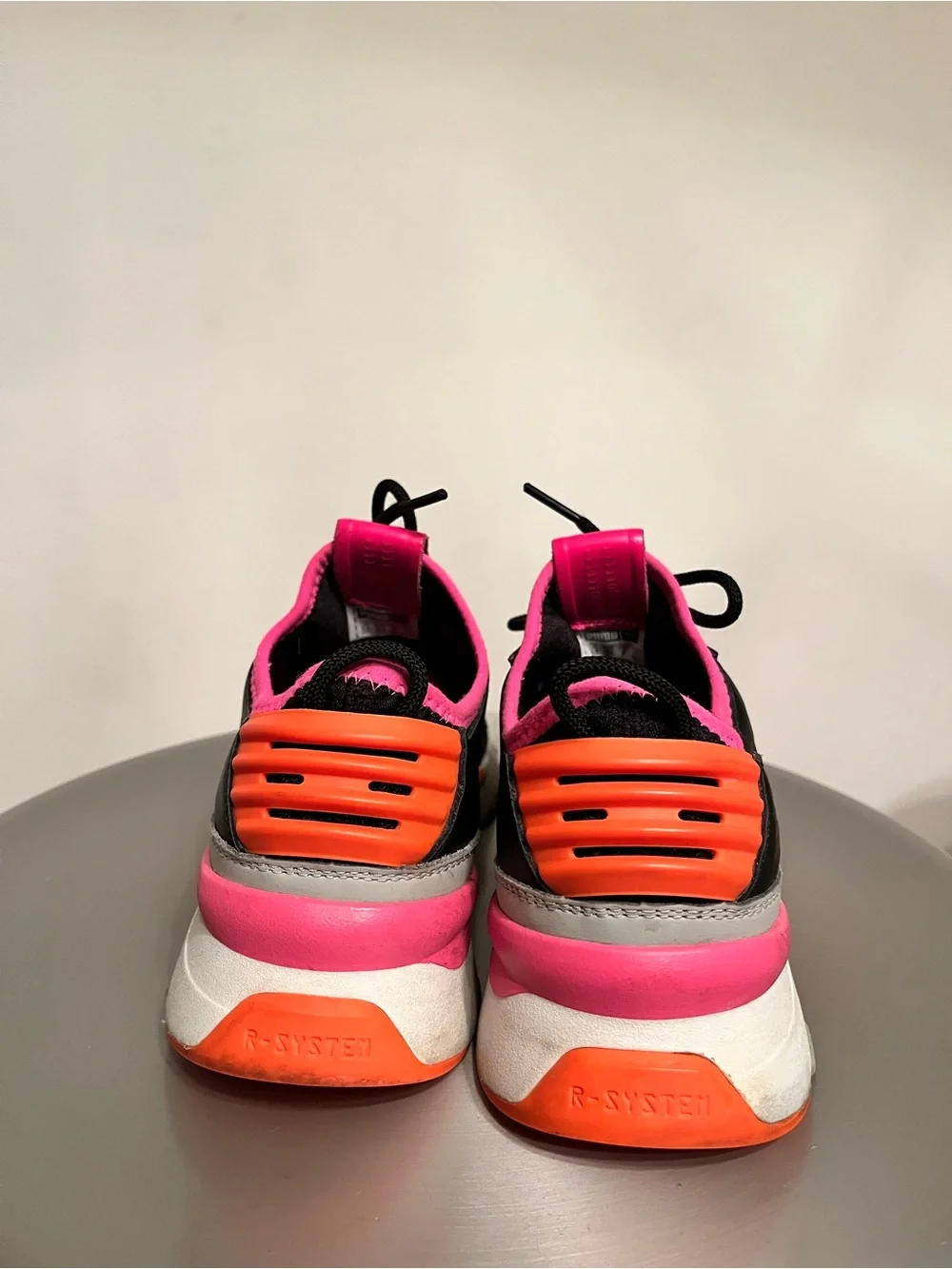 Puma RS-System Women’s Sneakers Black Pink Orange US 8